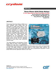 Three Phase Solid State Relays