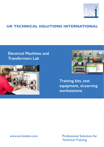 TSI Electrical Machines and Transformers Lab