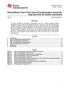 Demystifying Type II and Type III Compensators Using Op