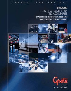 catalog electrical connection and accessories