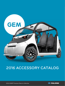 2016 ACCESSORY CATALOG - Dominion Electric Vehicles
