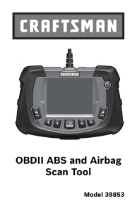 OBDII ABS and Airbag Scan Tool