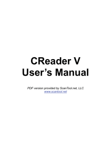 CReader V User`s Manual