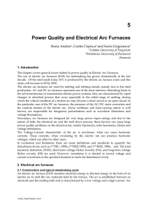 Power Quality and Electrical Arc Furnaces