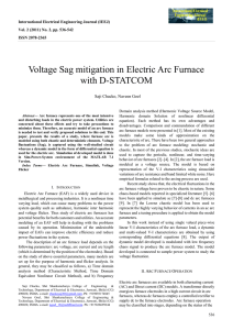 Voltage Sag mitigation in Electric Arc Furnace with