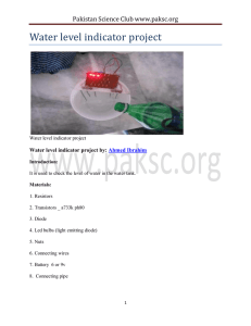 Water level indicator project