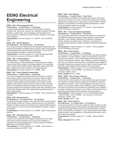 EENG Electrical Engineering - Georgia Southern University