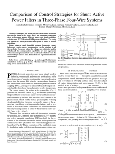 Comparison of Control Strategies for Shunt Active Power Filters in