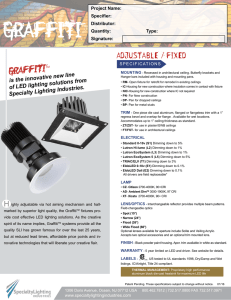 Downlight/Adjustable - GRAFFITI | Specialty Lighting Industries