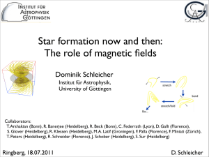 The role of magnetic fields - Max Planck Institut für Radioastronomie