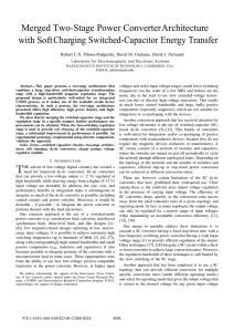 Merged Two-Stage Power ConverterArchitecture with SoftCharging