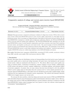 Comparative analysis of voltage and current source inverter based