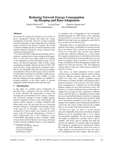 Reducing Network Energy Consumption via Sleeping