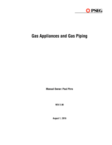 Gas Appliances and Gas Piping