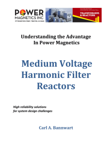 Medium Voltage Harmonic Filter Reactors