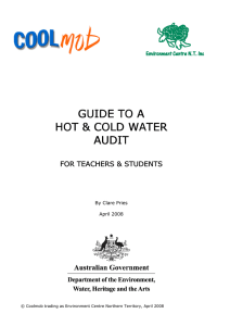 Guide to Hot and Cold Water Audit