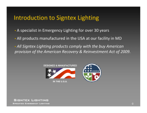 Introduction to Signtex Lighting