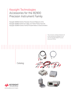 Keysight Technologies Accessories for the B2900 Precision