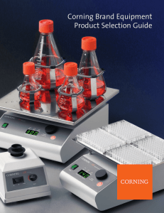 Corning Brand Equipment Product Selection Guide