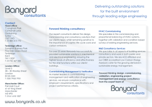 Delivering outstanding solutions for the built environment through