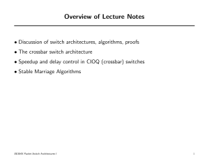 Overview of Lecture Notes