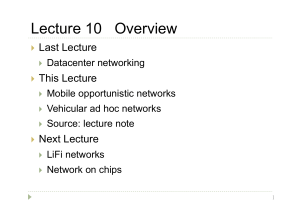 Lecture 10 Overview