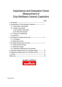 Capacitance and Dissipation Factor Measurement of Chip