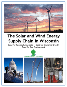 The Solar and Wind Energy Supply Chain in Wisconsin