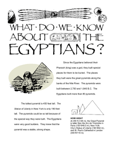 The Egyptians and the PKU Food Pyramid
