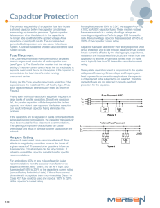 Capacitor Protection