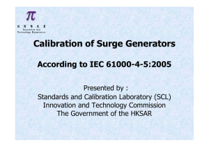 Calibration of Surge Generators