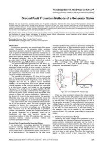 Ground Fault Protection Methods of a Generator Stator