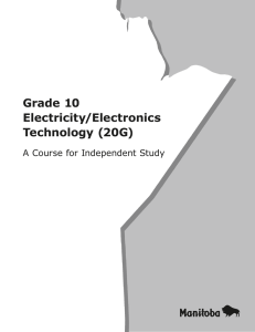 Grade 10 Electricity/Electronics Technology (20G)