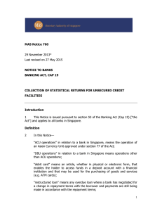MAS Notice 760 29 November 2013* Last revised on 27 May 2015