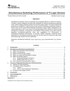 Simultaneous-Switching Performance of TI