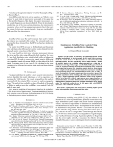 Simultaneous switching noise analysis using application