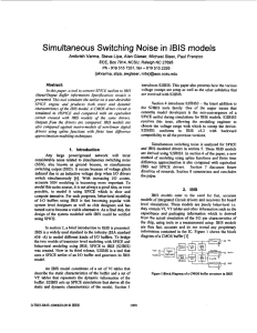 Simultaneous switching noise in IBIS models