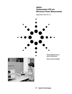 Agilent Fundamentals of RF and Microwave Power Measurements