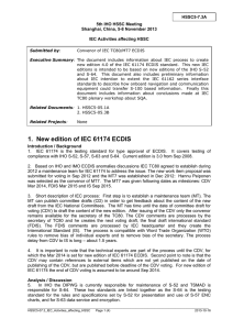 1. New edition of IEC 61174 ECDIS