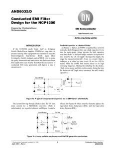 AND8032/D Conducted EMI Filter Design for the NCP1200