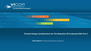 Practical Design Considerations For The Reduction Of Conducted