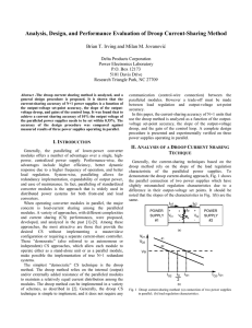 6.3 Analysis, Design, and Performance Evaluation of Droop Current
