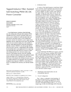 Tapped-inductor filter assisted soft-switching PWM DC