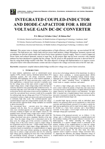 integrated coupled-inductor and diode-capacitor for a