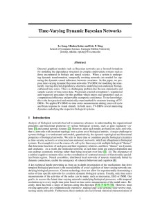 Time-Varying Dynamic Bayesian Networks