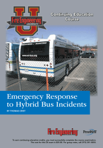 Emergency Response to Hybrid Bus Incidents