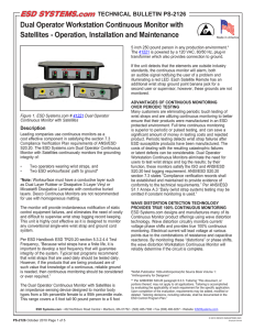 Dual Operator Workstation Continuous Monitor with Satellites