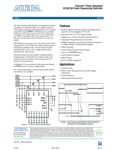 ES1021QI Power Sequencing Controller