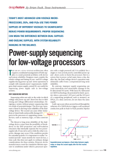 Power-supply sequencing for low-voltage processors