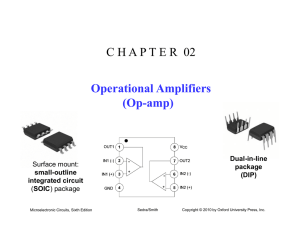C H A P T E R  02 Operational Amplifiers (Op-amp)